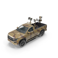 Anti Drone Pickup Truck Desert Camo PNG & PSD Images