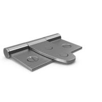 Steel Hinge With Screwhead Closed On Ground PNG & PSD Images