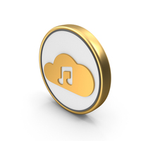 Cloud Music Web Design Coin PNG & PSD Images