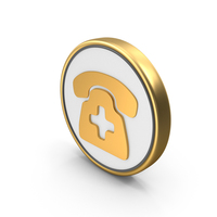 Help Line Call Phone Medical Plus Design Coin PNG & PSD Images
