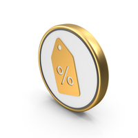 Percent Loan Label Tag Design Coin PNG & PSD Images