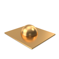 Gold Semi Sphere Ball PNG & PSD Images