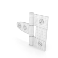 Hinge With Screwhead Wireframe PNG & PSD Images