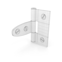 Hinge With Screwhead Wireframe PNG & PSD Images