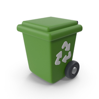 Cartoon Recycle Bin PNG & PSD Images