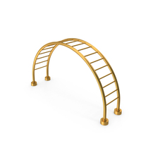 Play Ground Monkey Bars Exercise Hanging Bars Icon Gold PNG & PSD Images