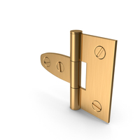 Hinge Golden With Screwhead PNG & PSD Images
