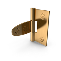 Hinge Golden With Screwhead PNG & PSD Images
