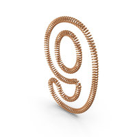 Spring Shaped Number 9 PNG & PSD Images