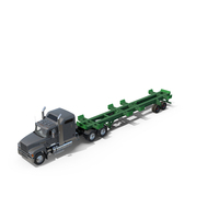Freight Truck with Container Trailer PNG & PSD Images