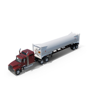 Freight Truck with Gas Tank LNG PNG & PSD Images