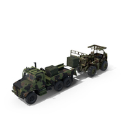 Military Forklift Loard Cargo To The OshKosh Truck PNG & PSD Images