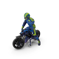 Racer On Futuristic Motorcycle PNG & PSD Images