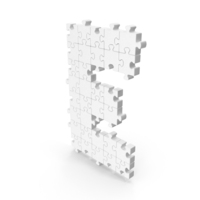 Letter E Monochrome Puzzle PNG & PSD Images