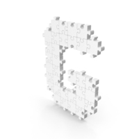 Letter G Monochrome Puzzle PNG & PSD Images
