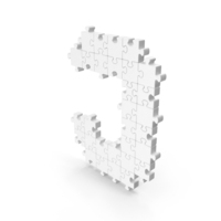 Letter J Monochrome Puzzle PNG & PSD Images