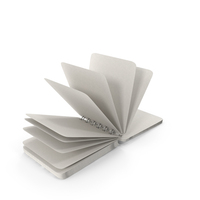 Spiral Notebook Lying On The Ground With White Pages Flipping In Mid Air PNG & PSD Images