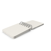 Spiral Notebook Lying On The Ground With White Pages Flipping PNG & PSD Images