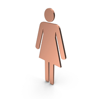Bronze Female Symbol Straight PNG & PSD Images