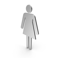 Silver Female Symbol Straight PNG & PSD Images