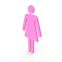 Pink Female Symbol Straight PNG & PSD Images