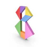Tangram Number 8 PNG & PSD Images