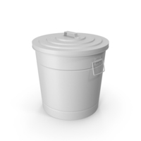 Metal Bucket Grey PNG & PSD Images