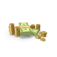 Money With Coins PNG & PSD Images