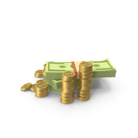 Money With Coins PNG & PSD Images