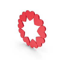 Border With Hearts PNG & PSD Images