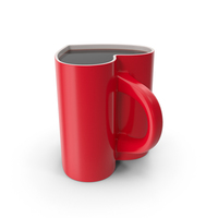 Heart Shaped Mug PNG & PSD Images