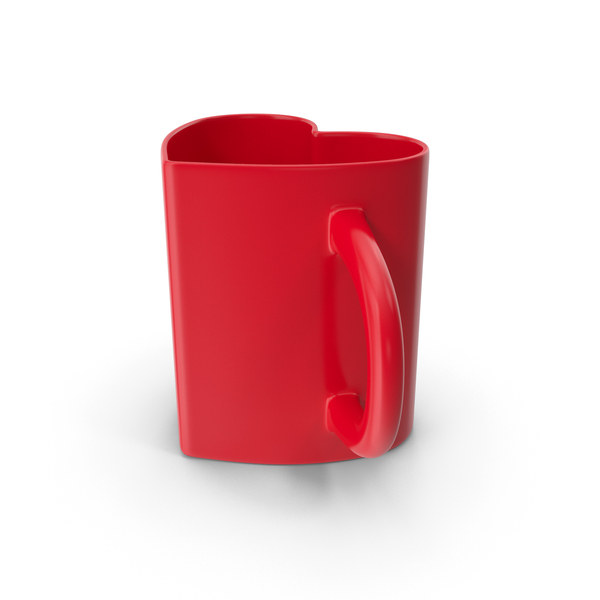 Heart Shaped Mug PNG & PSD Images
