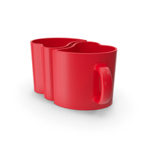 Heart Shaped Mugs PNG & PSD Images