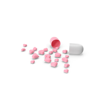 Medical Capsule Pill With Hearts PNG & PSD Images