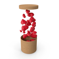 Round Box With Hearts PNG & PSD Images