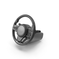 Car Steering Wheel with Controls PNG & PSD Images