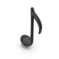 Black Quaver Eighth Note PNG & PSD Images