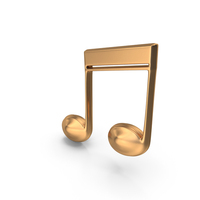 Gold Semi Quaver Sixteenth Note PNG & PSD Images