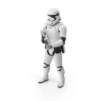 Star Wars Stormtrooper With Blaster Stand Pose PNG & PSD Images