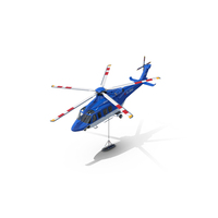 Agusta Westland AW139 Helicopter and Rescue Stretcher PNG & PSD Images