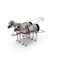 Pair Of White Breast Collar Harness PNG & PSD Images