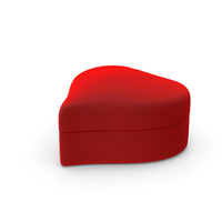 Heart Shaped Empty Ring Box Closed PNG & PSD Images