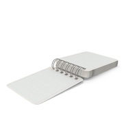 Spiral Notebook Lying On The Ground With All Lined Pages Flipping Except One PNG & PSD Images