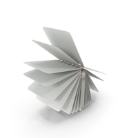 Straight Spiral Notebook With Lined Pages Flipping In Mid Air PNG & PSD Images