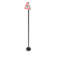 Board Of Road Cautionary Signs Right Hair Pin Bend PNG & PSD Images