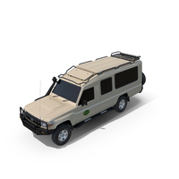 Toyota Land Cruiser Safari Beige Exterior Only PNG & PSD Images
