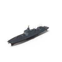 Type-055s Naval Destroyer With Harbin Helicopter PNG & PSD Images