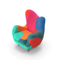 Patchwork Armchair PNG & PSD Images
