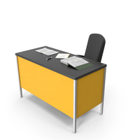 Administrative Desk and Chair PNG & PSD Images