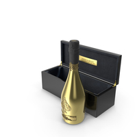 Armand De Brignac Brut Gold With Luxury Case PNG & PSD Images